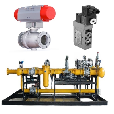 Samson Valve Model 44-11 Solenoid Valve Model 3962, ve Bir Limit Switch Model 4747 ile donatılmış Valve Switch Skid