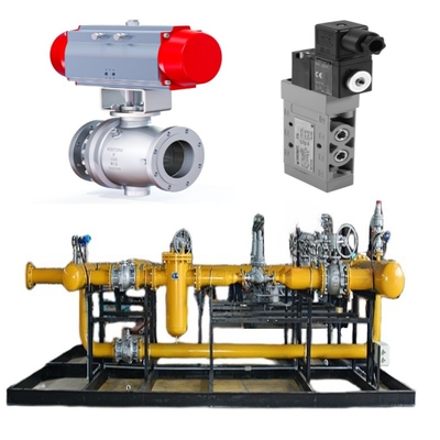 Samson Valve Model 44-11 Solenoid Valve Model 3962, ve Bir Limit Switch Model 4747 ile donatılmış Valve Switch Skid