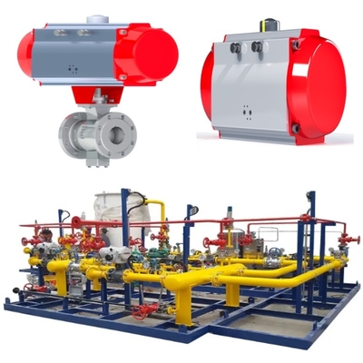 Samson Valve Model 44-11 Solenoid Valve Model 3962, ve Bir Limit Switch Model 4747 ile donatılmış Valve Switch Skid