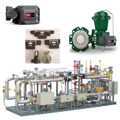 Fisher 8590 kelebek valfi 2052 aktüatörü ve DVC6200 akıllı valf denetleyicisi ile valf değiştirme kaydırma