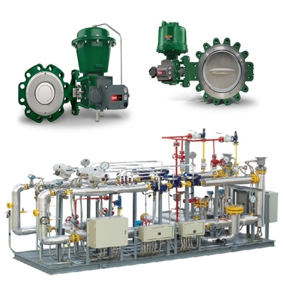 Fisher 8590 kelebek valfi 2052 aktüatörü ve DVC6200 akıllı valf denetleyicisi ile valf değiştirme kaydırma