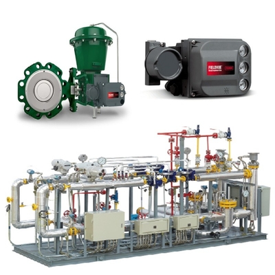 Fisher 8590 kelebek valfi 2052 aktüatörü ve DVC6200 akıllı valf denetleyicisi ile valf değiştirme kaydırma