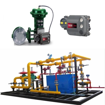 Valf Değiştirme Kaydırma Bir Fisher 8560 Valf 1052 Aktüatör ve DVC6000 Serisi Dijital Valf Denetleyicisi ile Donanımlı