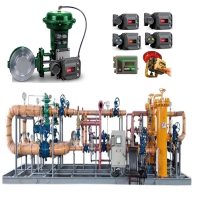 Valf Değiştirme Kaydırma Bir Fisher 8560 Valf 1052 Aktüatör ve DVC6000 Serisi Dijital Valf Denetleyicisi ile Donanımlı