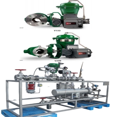 EMERSON Fisher V150/V200 /V300 Kontrol Valfi 1061/2052 Pnömatik Aktüatör DVC6200 Pozisyoner ile Valf Değiştirme Kaydırma