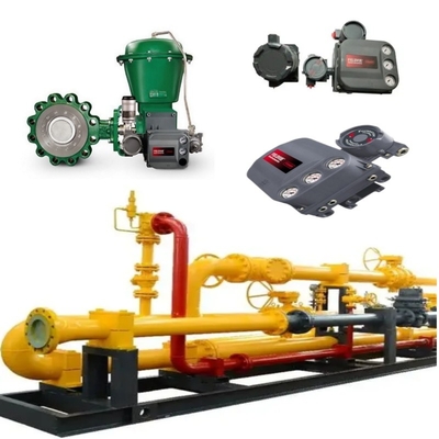 Akış Kontrolü Valf Kayma EMERSON Fisher A11 Kelebek Valf 2052 Etkinleyici DVC6200 Pozisyoner 67CF Voltaj Düzenleyicisi
