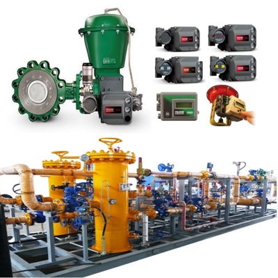 Akış Kontrolü Valf Kayma EMERSON Fisher A11 Kelebek Valf 2052 Etkinleyici DVC6200 Pozisyoner 67CF Voltaj Düzenleyicisi