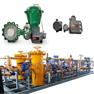 Akış Kontrolü Valf Kayma EMERSON Fisher A11 Kelebek Valf 2052 Etkinleyici DVC6200 Pozisyoner 67CF Voltaj Düzenleyicisi