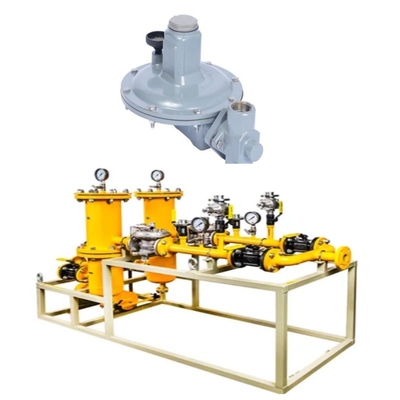 Emerson Fisher T205/T205M Serisi Düzenleyicileri ve WIKA Basınçölçeri ile donatılmış Doğal Gaz Valf Kaydırma