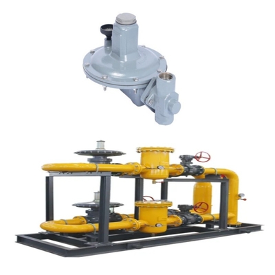 Emerson Fisher T205/T205M Serisi Düzenleyicileri ve WIKA Basınçölçeri ile donatılmış Doğal Gaz Valf Kaydırma