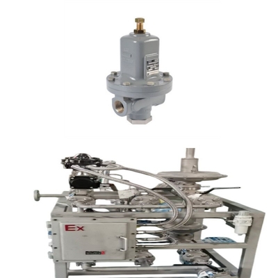 Emerson Fisher MR95/MR95L/MR95H Serisi Basınç Düzenleyicisi ve WIKA Basınçölçeri ile donatılmış Doğal Gaz Valf Kaydırma