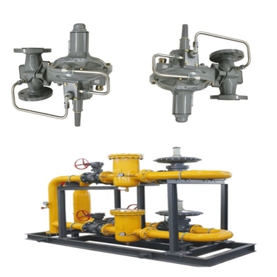 Basınç / Akış Kontrolü Skid Emerson Fisher 299H/299HV/299HR/299HVR basınç düzenleyicisi ve Wicka basınç ölçer seti