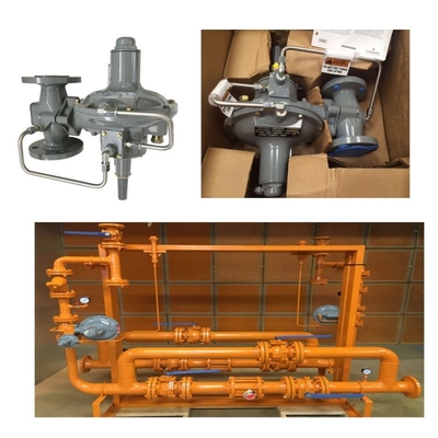 Basınç / Akış Kontrolü Skid Emerson Fisher 299H/299HV/299HR/299HVR basınç düzenleyicisi ve Wicka basınç ölçer seti