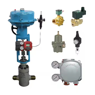 Masoneilan SVI2 Valve Positioner ve 78-40 Düzenleyici ile Düz Köşe Tipi Üst Rehber Valf Elektrik Gücü için Uygun