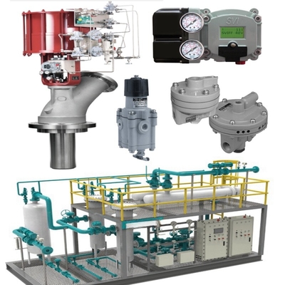 4-20 MA doğrusal kontrol sinyali ve basınç aralığı için flange bağlantısı ile pnevmatik kontrol valfi