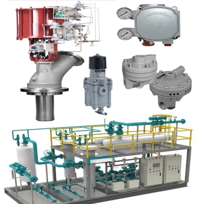 4-20 MA doğrusal kontrol sinyali ve basınç aralığı için flange bağlantısı ile pnevmatik kontrol valfi