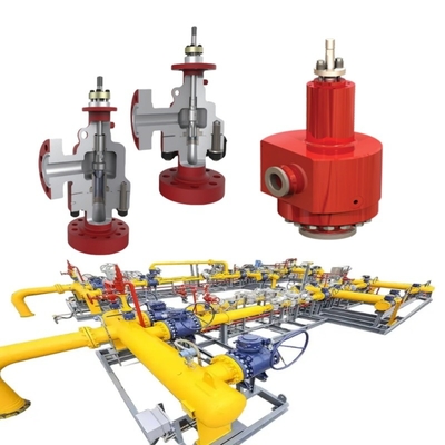 Flanked Kontrol Valfi Samson PN1.6~42MPa ANSI 150~2500LB Konik veya O halka koltuğu DN15~DN600