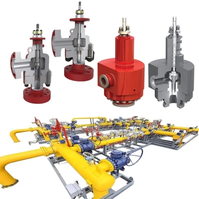 Flanked Kontrol Valfi Samson PN1.6~42MPa ANSI 150~2500LB Konik veya O halka koltuğu DN15~DN600