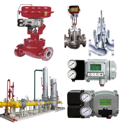 Masoneilan 41005 Basınç düzenleyicisi SVI-2/SVI-3 aktüatörleri ile flensli akış kontrol valfi