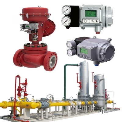 Masoneilan 41005 Basınç düzenleyicisi SVI-2/SVI-3 aktüatörleri ile flensli akış kontrol valfi