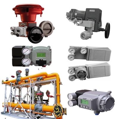 Doğal gaz valfi kaydırma Masoneilan 37002 Serisi Kelebek Kontrol Valfi SVI2 SVI3 4700E Valf konumlandırıcı 496 Döner anahtar