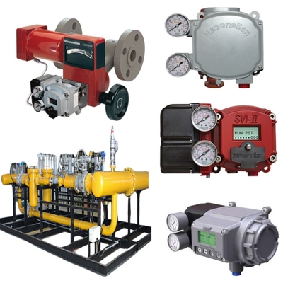 Doğal gaz valfi kaydırma Masoneilan 35002 Kontrol Valfi Tipi 35 Etkinleyici SVI1000/SVI2/SVI3 Pozisyoner ACSO Solenoid Valfi