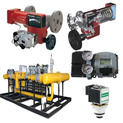 Doğal gaz valfi kaydırma Masoneilan 35002 Kontrol Valfi Tipi 35 Etkinleyici SVI1000/SVI2/SVI3 Pozisyoner ACSO Solenoid Valfi