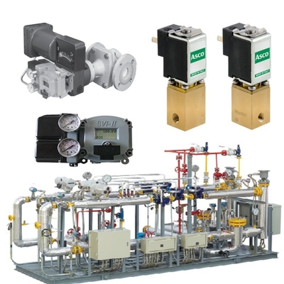 Doğal gaz valfi kaydırma Masoneilan 31000 Kontrol Valfi SVI II AP SVI3 Valf konumlandırıcı ASCO Solenoid Valf Set