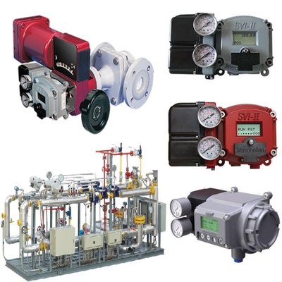 Doğal gaz valfi kaydırma Masoneilan 31000 Kontrol Valfi SVI II AP SVI3 Valf konumlandırıcı ASCO Solenoid Valf Set