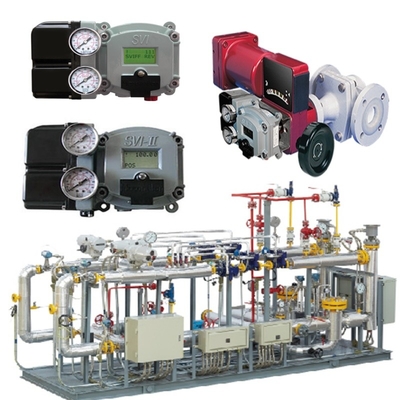 Doğal gaz valfi kaydırma Masoneilan 31000 Kontrol Valfi SVI II AP SVI3 Valf konumlandırıcı ASCO Solenoid Valf Set