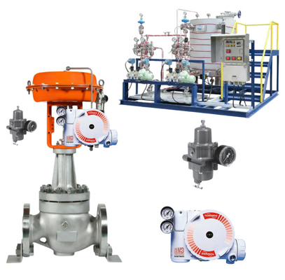 Flowserve Valve Positioner 3800 520MD 3200MD Pneumatik Kontrol Küre Valfi için ASCO Solenoid Valfleri ile