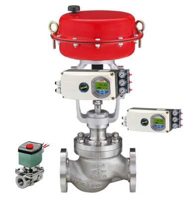 Pnömatik Valf ABB EDP300 TZIDC-100 TZIDC-200 Akıllı Konumlandırıcı ile ASCO Solenoid Valf Kontrol Küre Valfi