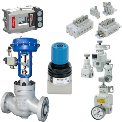 Flowserve Dijital Valve Positioner 3800 520MD 3200MD Pnömatik Akış Kontrol Valfi için ASCO Solenoid Valfları ile