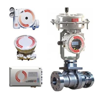 Flowserve Logix 520MD Akıllı Valf Konumlandırıcı Bracket Pnömatik Aktüatör SMC Filtre Basınç Düşükleyici Valf ile donatılmış Kontrol Valfi