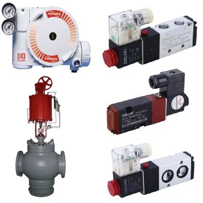 New Pneumatic Control Valve and ASCO Solenoid Valve and FLOWSERVE 3200MD 520MD 3800MD Valve Positioner