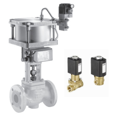 Kontrol Valf Aksesuarları FISHER DVC6200 Samson 4763 Spirax SP7 Ve Burkert Brass Solenoid Valf 6524 Yüksek Sıcaklığa Dirençli 2/2-Yollu Diyafram