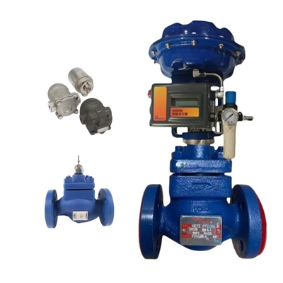 Spirax Sarco Kontrol Valvu KE73 Fisher DVC2000 konumlandırıcı ve Flanged Steam Trap FT14/FT44/FTS14-10/TD32F DN40 Spirax Sarco Steam Trap ile