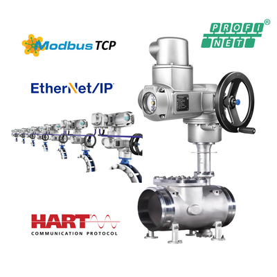 AUMA SQ10.2 ve Valf Bağlantısı F10 F12 Auma SQ ile Elektrikli Valflar SQ10.2 SQ07.2 SQ12.2 SQ14.2 SQ05.2 Açık-yakın görev için