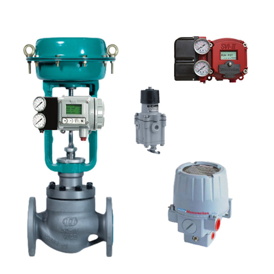 Masoneilan SVI2 Valve Positioner ve 78-40 Düzenleyici ile Düz Köşe Tipi Üst Rehber Valf Elektrik Gücü için Uygun