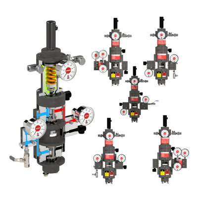 Pnömatik olarak çalıştırılan kontrol valfi VRG VGP-100 Valve Gas Positioner Controller Doğal gaz endüstrisi için özelleştirilmiştir