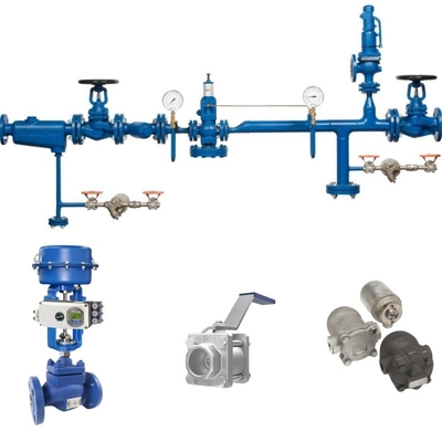 ABB konumlandırıcı ve borular için Spirax Buhar Tuzakları ile Spirax Sarco Kontrol Top Valf
