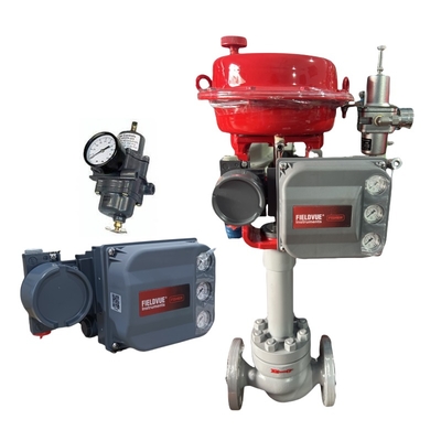 Fisher DVC6200 Dijital Vana Pozisyonlayıcı Çift Etkili Pnömatik Kontrol Vanası