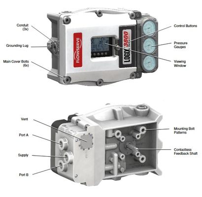 Flowserve Logix 3800 3821-34EA-D43L Dijital Vana Konumlandırıcıları Akış Kontrolü