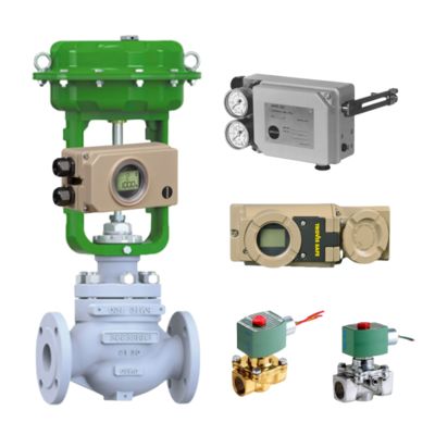 Açık Sarı Pnömatik Kontrol Valfi ve Samson Positioner 3730-3/3731-3 ve ASCO Solenoid Valfi