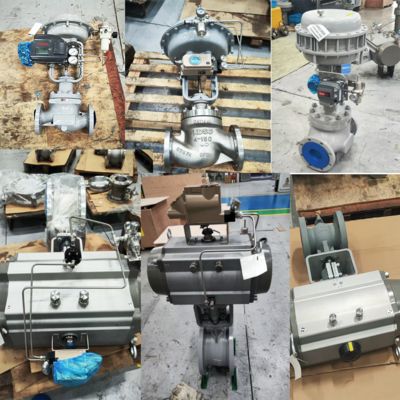 Çin Kontrol Vanası KTM PNÖMATİK AKTÜATÖRLER AW AWN Ve KOSO EPA800 EPB 800 EPC800 Vana Konumlayıcı Ve Fisher 67cfr Filtre Regülatörü