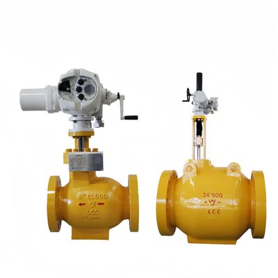 Özelleştirilmiş Elektrikli Paslanmaz Çelik Eksenel Akış Vanası Endüstriyel Elektrik Kontrol Vanası