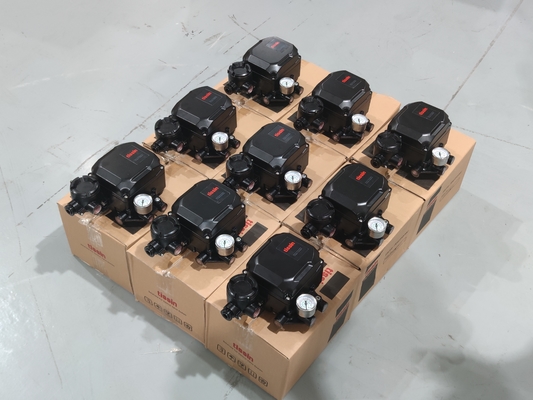 Orijinal Tissin TS600 Elektropnömatik Konumlandırıcı ile Limit Anahtar ve IMI NORGREN B64G Filtre Düzenleyicisi ile Top Valfları