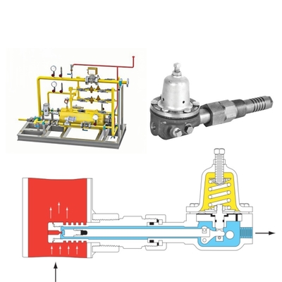 Yüksek basınçlı Fisher 1305 1305C 1305D Kaydırma montu için hava propan basınç azaltıcı düzenleyicileri