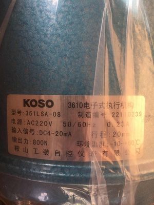 KOSO 3610 valf aktüatörlü Çin kontrol valfi