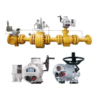Rotork Elektrik Valf Aktifleri IQT Çoklu Dönümlü Bölüm Dönümlü Valf Aktifleri Akış Kontrolü Çin Doğal Gaz Düzenleyicisi Skid